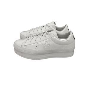 Converse White Platform One Star Sneakers